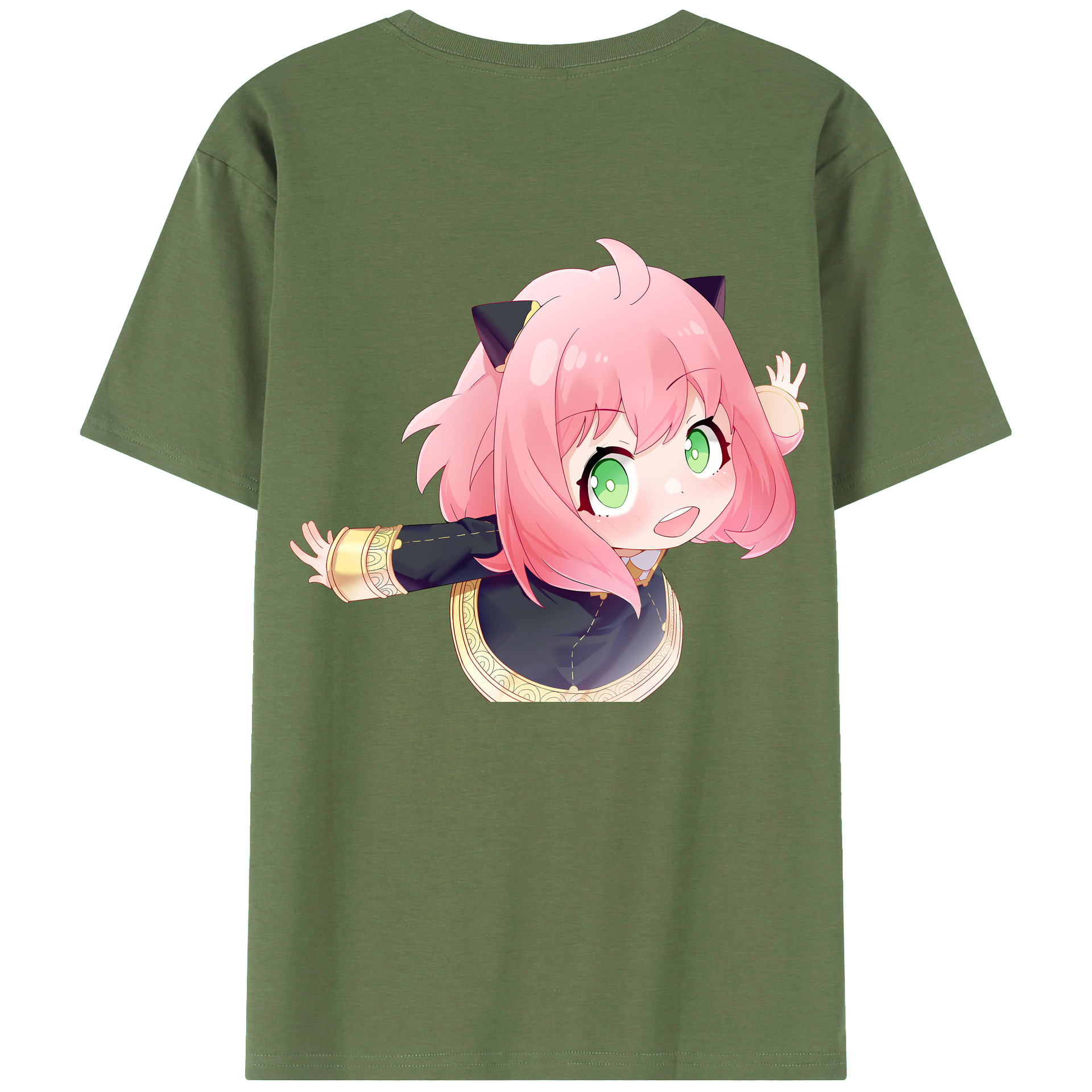 （画像用） SPY×FAMILY间谍家家酒 綿100％ メンズ半袖Tシャツ（バックプリント） 通気性